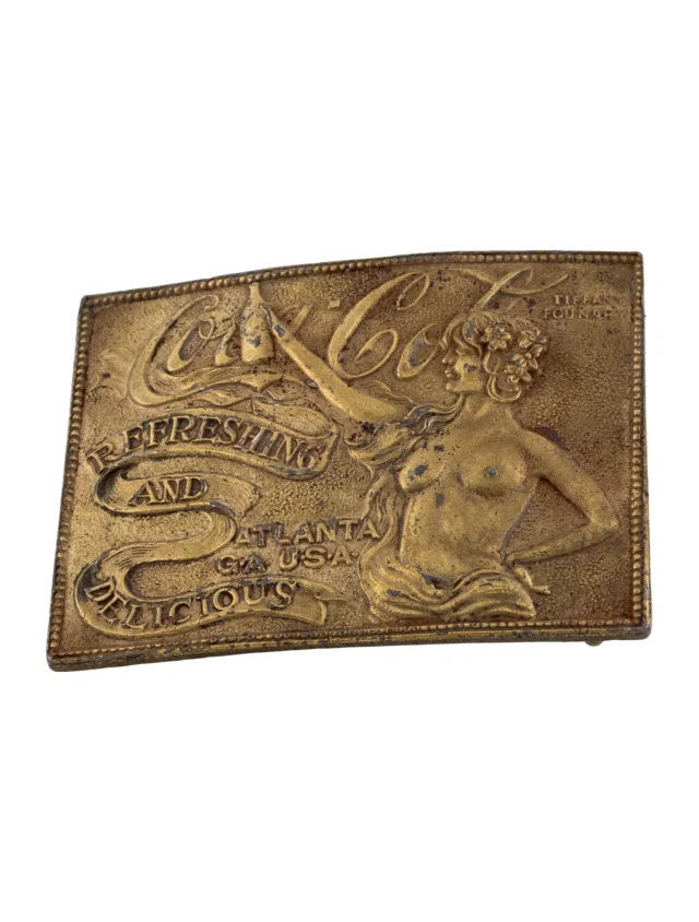 Tiffany & Co. Vintage Foundry Coca-Cola Belt Buckle in gold from The RealReal