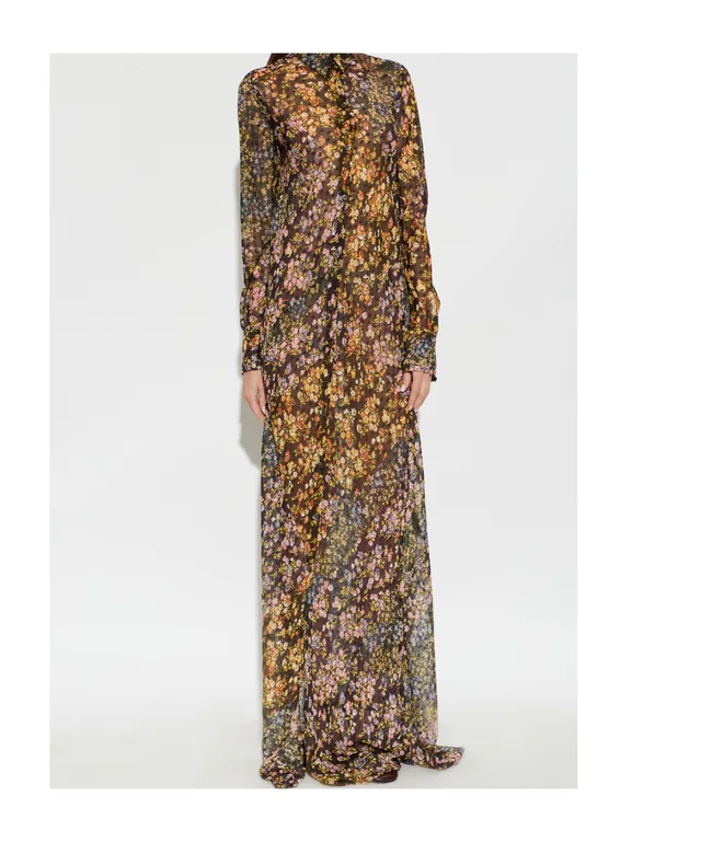 Dries Van Noten Dalima Floral Printed Midi Dress, photo 3 of 5 from SENSER