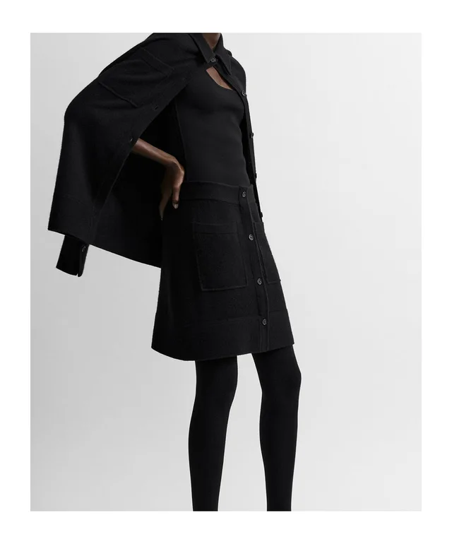 Toteme Buttoned cashmere skirt black, photo 2 of 4 from SENSER
