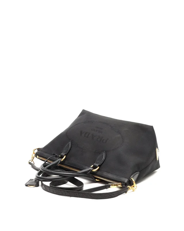 Prada Jacquard Tote Bag in Canvas from A Retro Tale, photo 5 of 12