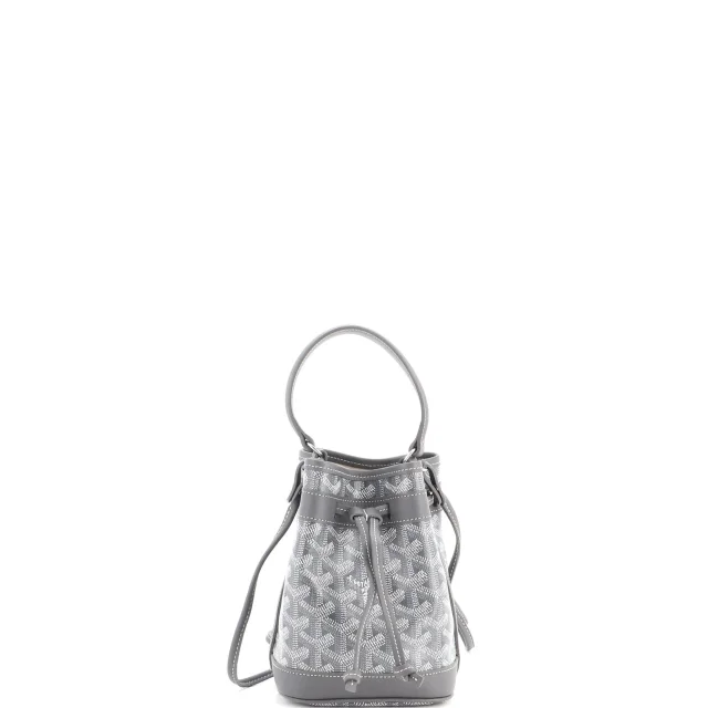 Goyard Petit Flot Bucket Bag Coated Canvas Mini in gray Coated canvas from Rebag, photo 2 of 7