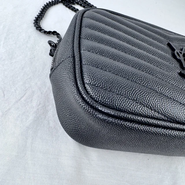 Saint Laurent Monogram Mini Camera Bag in grain de poudre leather, Metal from Reowned, photo 7 of 10