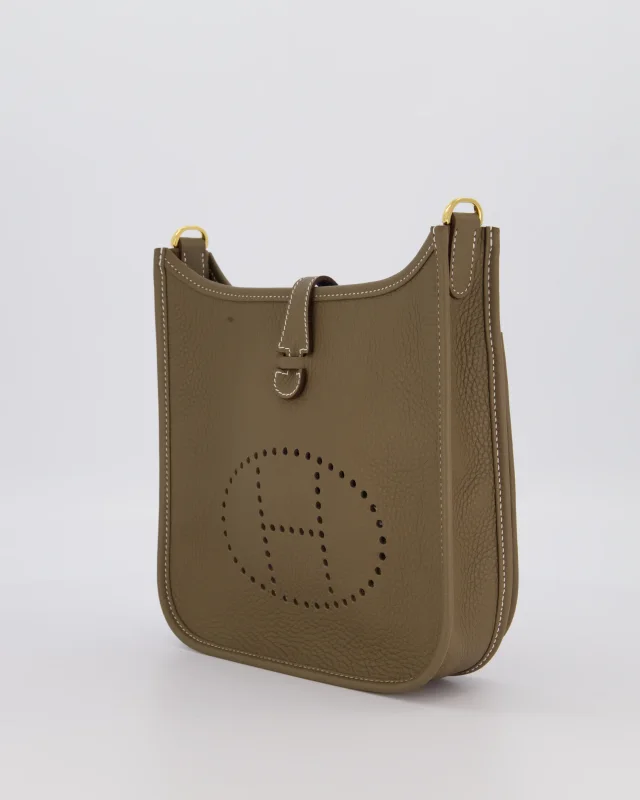 Hermès Evelyne III 23 Bag in Taupe Clemence leather from Sellier, photo 10 of 19