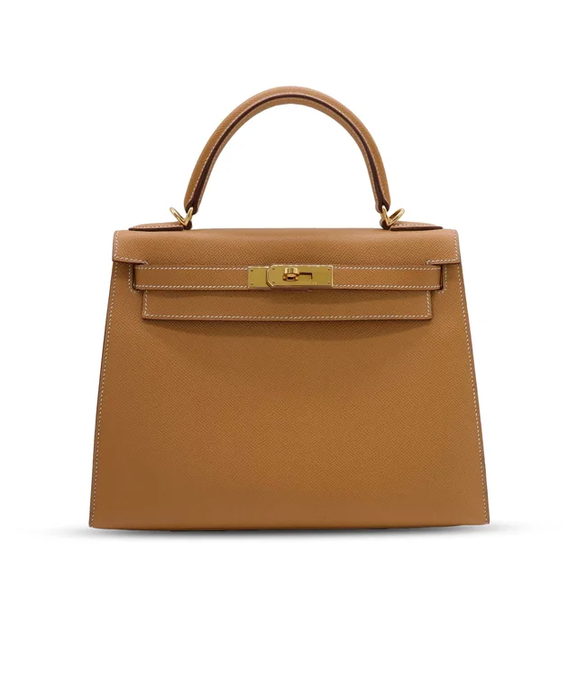 Hermès Kelly 28 Gold/ GHW Cochevel in Gold Leather from Luxury Promise, photo 2 of 14