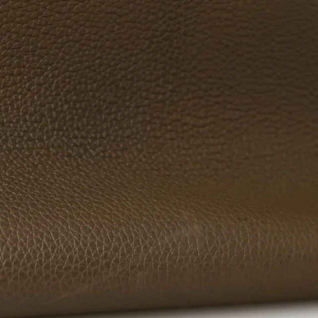 Celine Soft Grained Calfskin Medium Belt Cabas Phantom Taupe in Taupe Caviar leather from FASHIONPHILE, photo 12 of 12