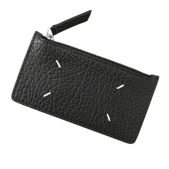 Maison Margiela Fragment Case Card Coin Purse BlackS56UI0143 Leather in Leather from GALLERY RARE