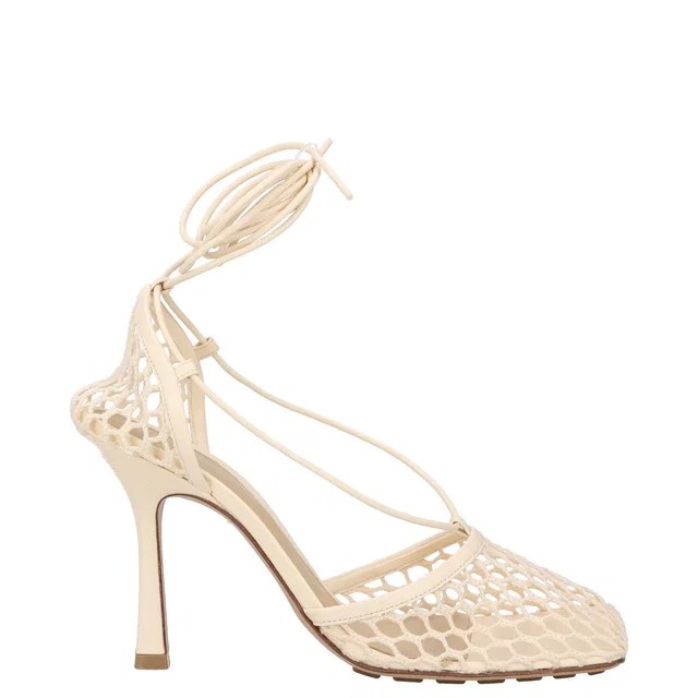 Bottega Veneta Mesh Stretch Sandals 90 in Leather from HEWI