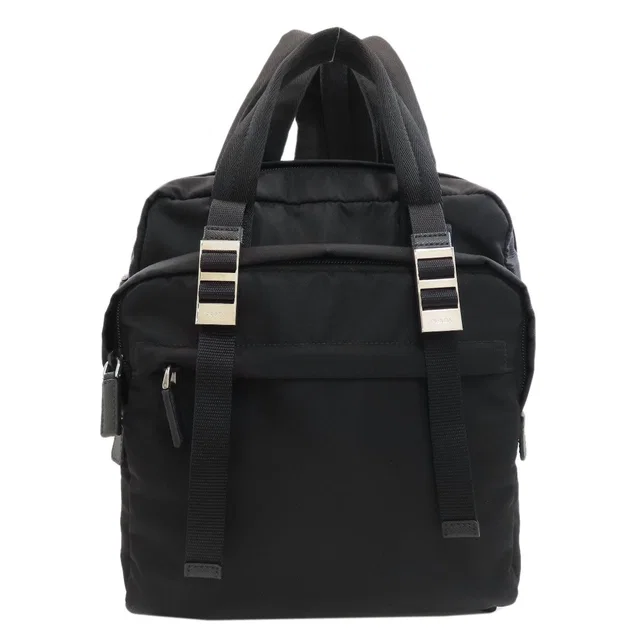 Prada Logo Backpack Nylon in Nylon from The Reluxe