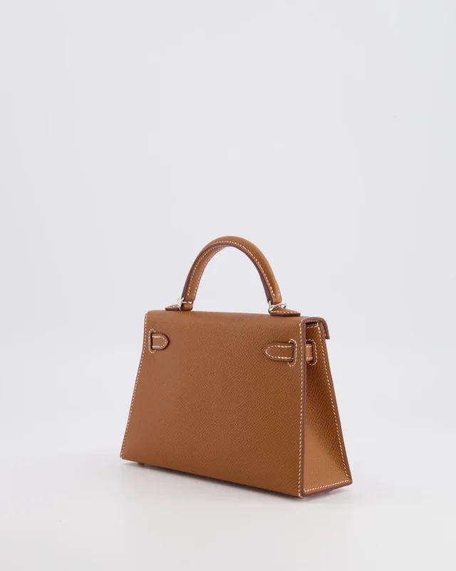 Hermès Mini Kelly II 20 Bag in Gold Epsom leather from Sellier, photo 8 of 21