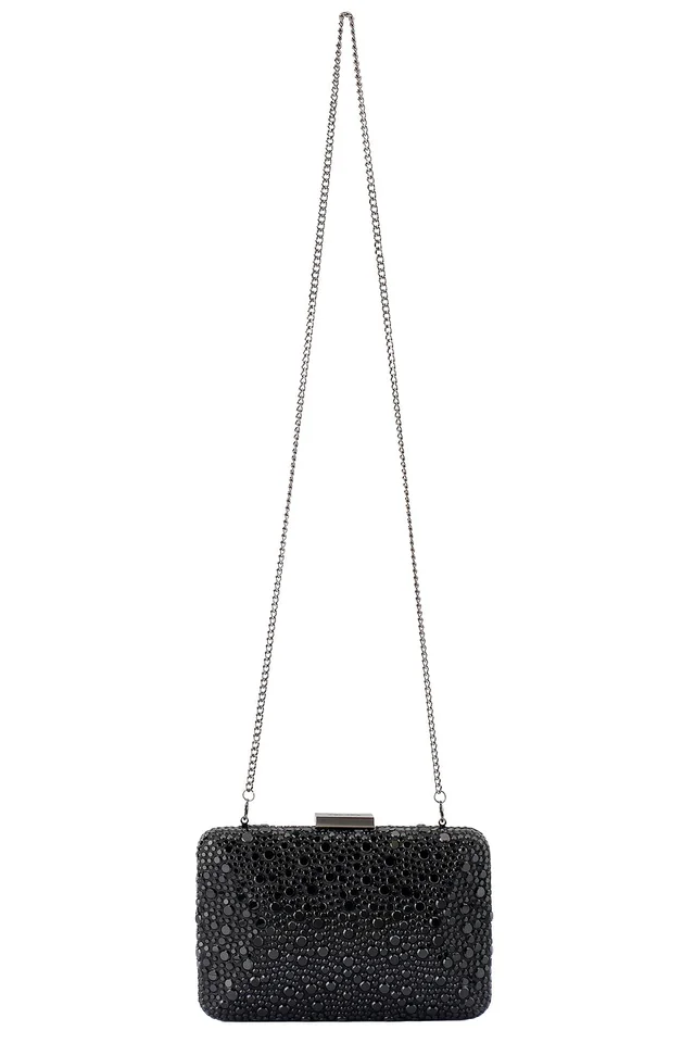 olga berg Harriet Crystal Clutch in Black, photo 3 of 4 from REVOLVE (Canada)