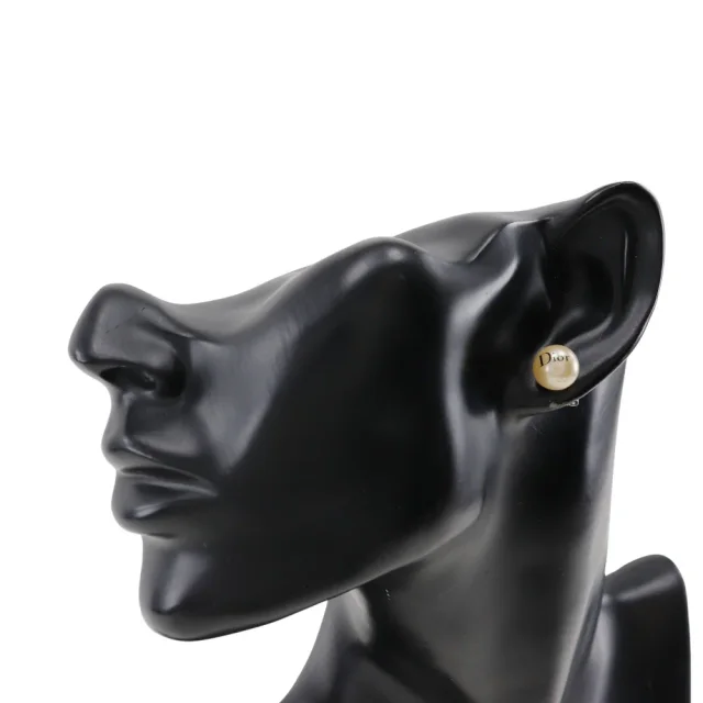 Dior Metal Earrings in Silver Pearl from LuxUness, photo 2 of 2
