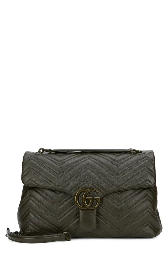 Gucci Marmont Shoulder Bag — Black Calf Skin in Black Calfskin from HEWI