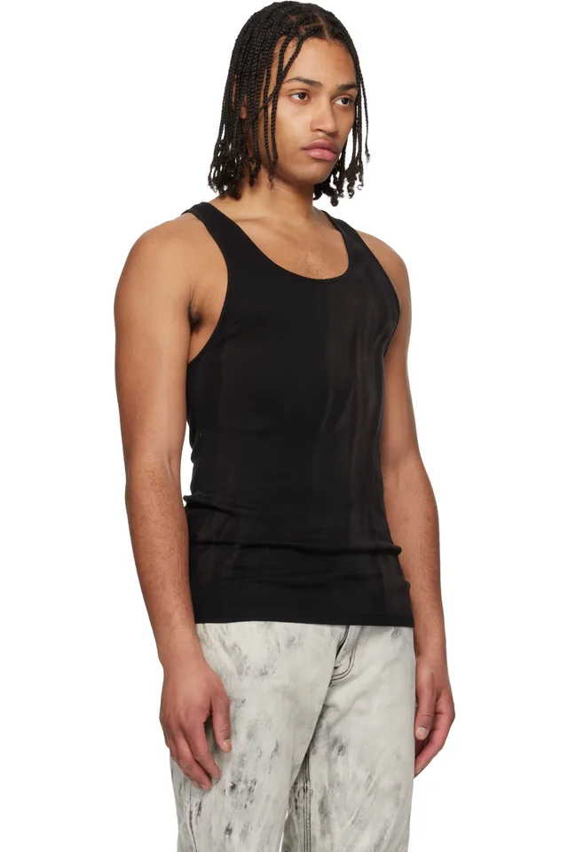 ALEXANDER DIGENOVA Black Faded Tank Top, photo 2 of 2 from SSENSE