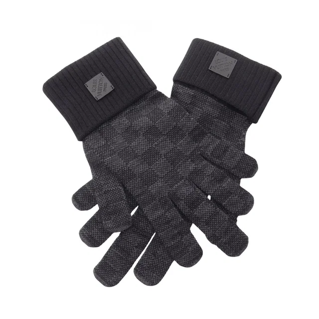 Louis Vuitton Gloves Neo Petit Damier Wool Leather in Wool from The Reluxe