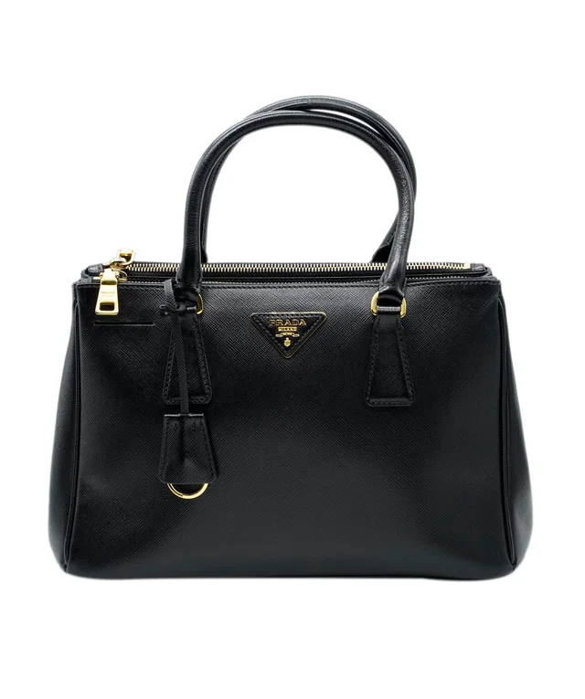 Prada Saffiano Black Tote with GHW in Black Saffiano leather from Luxury Promise