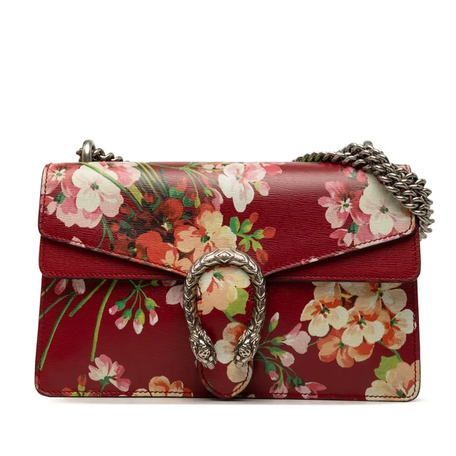 Red Gucci Medium Calfskin Blooms Dionysus Shoulder Bag in Red Calfskin from Designer Revival, photo 1 of 1