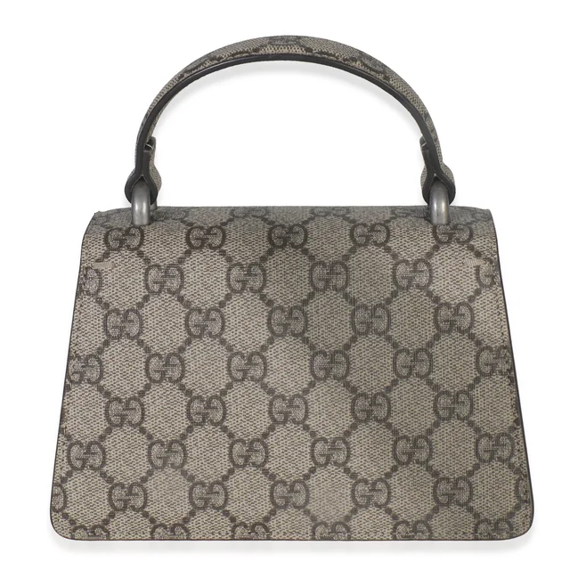 Gucci Beige GG Supreme Canvas Mini Dionysus Top Handle Bag in Beige Canvas from myGemma, photo 2 of 2