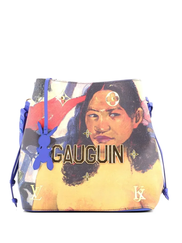 Louis Vuitton Pre-Owned NeoNoe Handbag Limited Edition Jeff Koons Gauguin Print Canvas Bucket Bag | Blue |… in Blue Canvas from Farfetch, photo 1 of 1