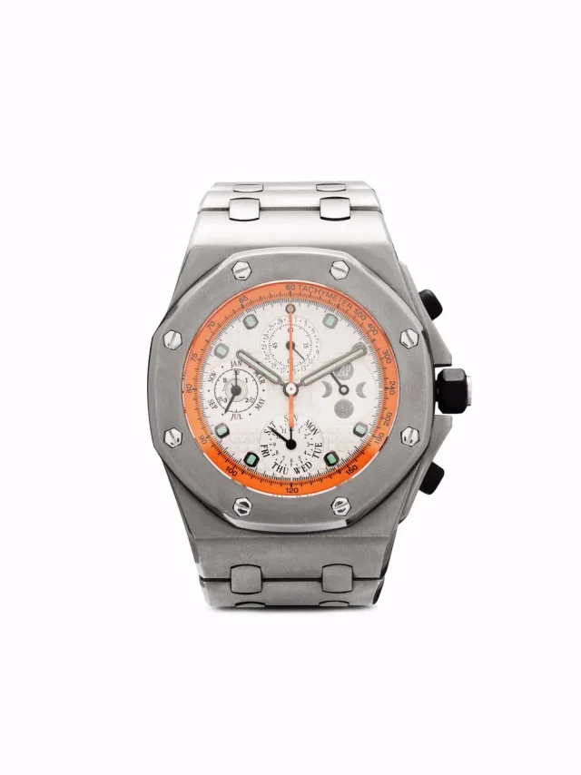 Audemars Piguet pre-owned Royal Oak Offshore Perpetual - unisex - Titanium - One Size - White in white from Farfetch