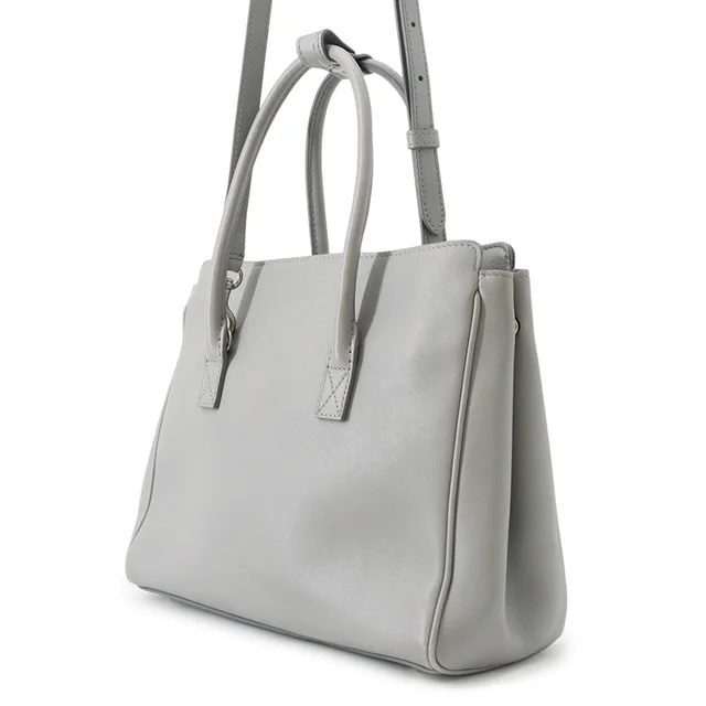 Balenciaga Hampton 2-way Tote Bag Gray813362 Leather Size Mini in Leather from GALLERY RARE, photo 2 of 3