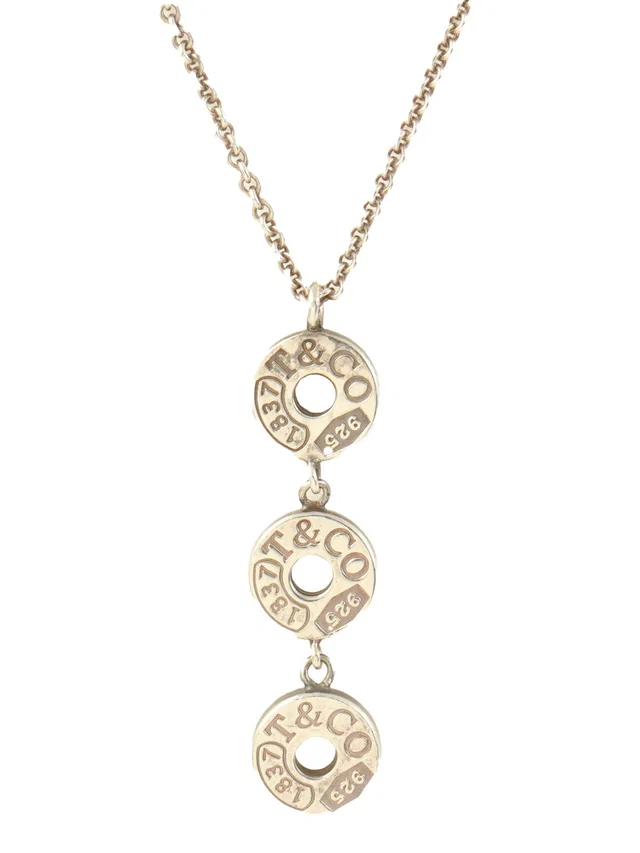 Tiffany & Co. 925 Triple Circle Necklace Silver in Silver from VINTAGE QOO TOKYO