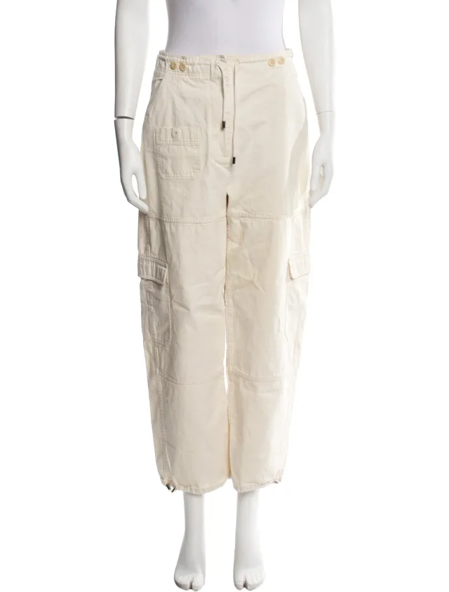 TOTEME Cotton cargo trouser Straight Leg Pants from The RealReal