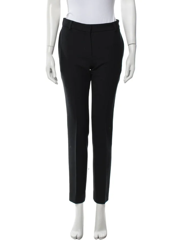 TOTEME Straight Leg Pants in black from The RealReal