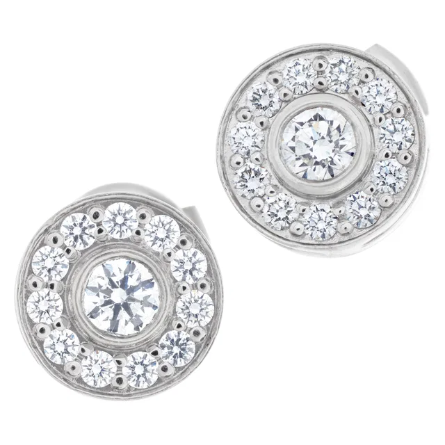 Tiffany & Co. Circlet platinum diamond earrings in Platinum from Gray And Sons