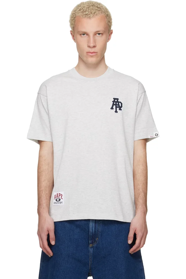 Gray Logo Patch T-shirt, image 1 of 1 from SSENSE