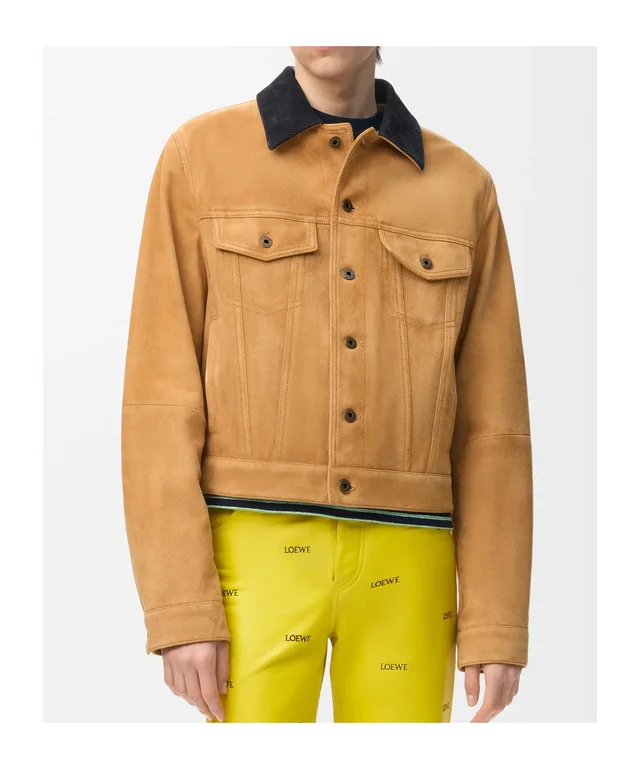 Loewe Trucker jacket in suede goat skin, photo 2 of 5 from SENSER