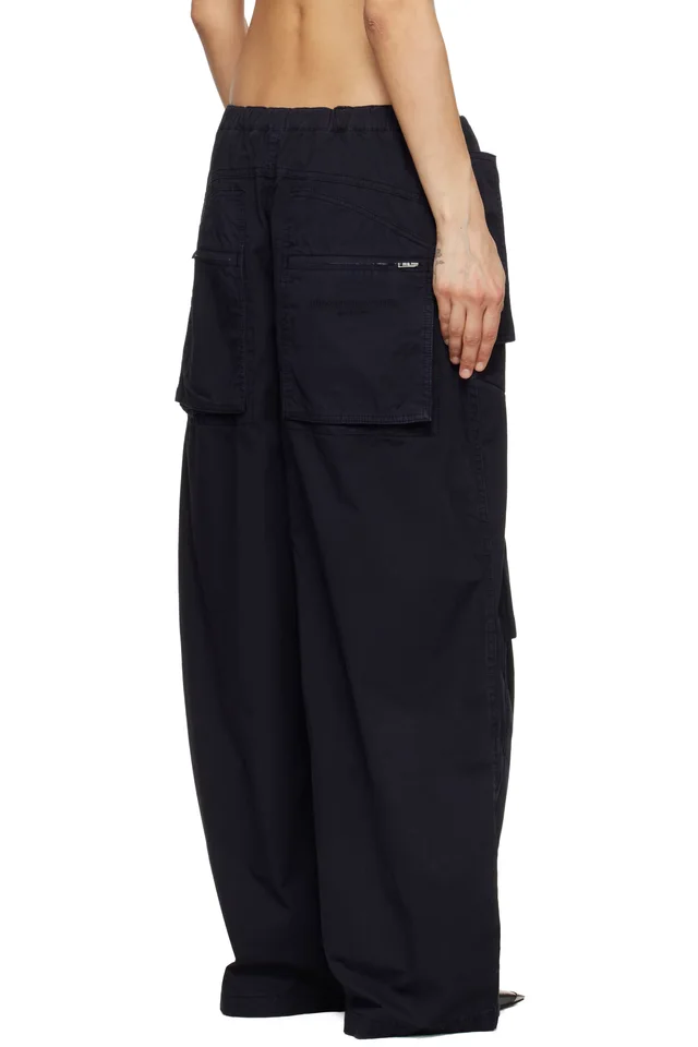 Alexander Wang Black Articulated Mid-Rise Cargo Pants, photo 3 of 4 from SSENSE