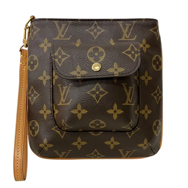 Louis Vuitton Pouch Monogram Handbag Canvas in Canvas from The Reluxe