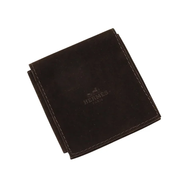 Hermès Athena Ring Size 57 Black Veau Madame Metal in Black Calfskin from GALLERY RARE, photo 9 of 9