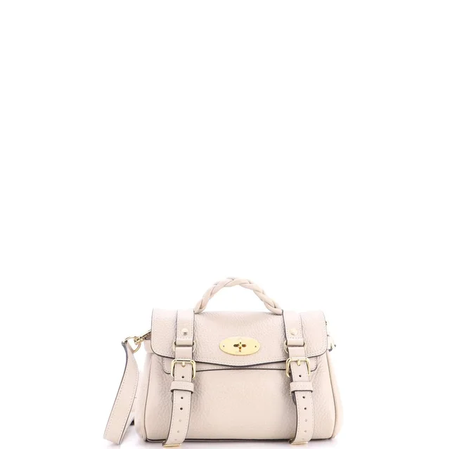 Mulberry Alexa Satchel NM Leather Mini in white Leather from Rebag
