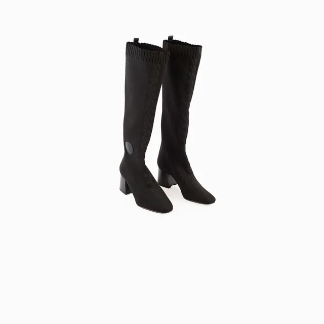 Hermès Fontaine 60 Boot 36.5 Black in Black from The Purse Affair
