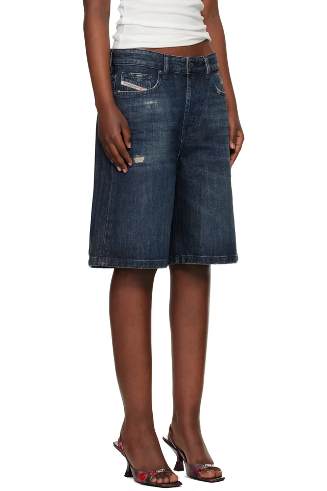 Diesel Navy De-Sire-Short Denim Shorts, photo 2 of 4 from SSENSE
