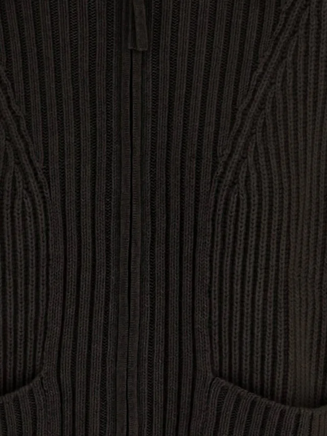ARCH4 Zip-Up Ribbed Cardigan, photo 3 of 3 from SENSER