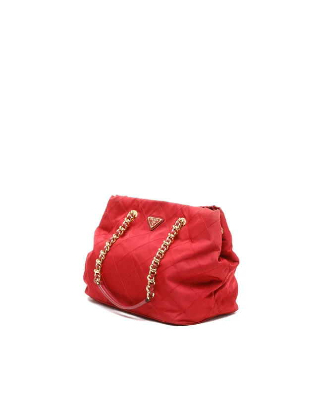 Prada Tessuto Quilted Chain Bag in Nylon from A Retro Tale, photo 2 of 10
