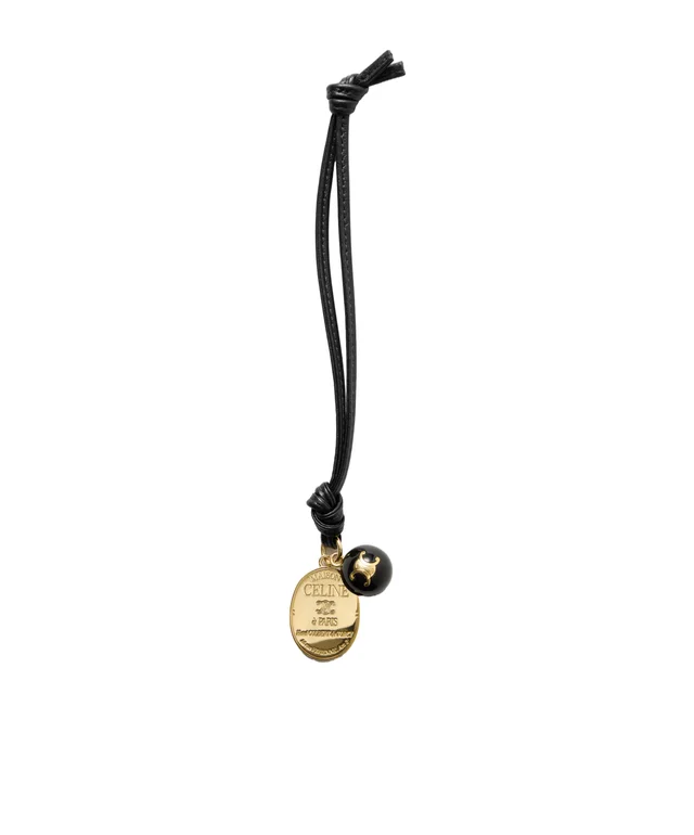 MAISON CELINE MEDALLION CHARM IN SMOOTH LAMBSKIN AND METAL from SENSER, photo 1 of 1