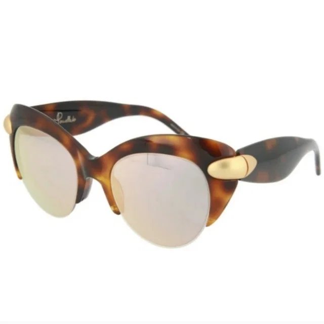 Pomellato Oversized Cat Eye Sunglasses in gold|brown|red from Poshmark