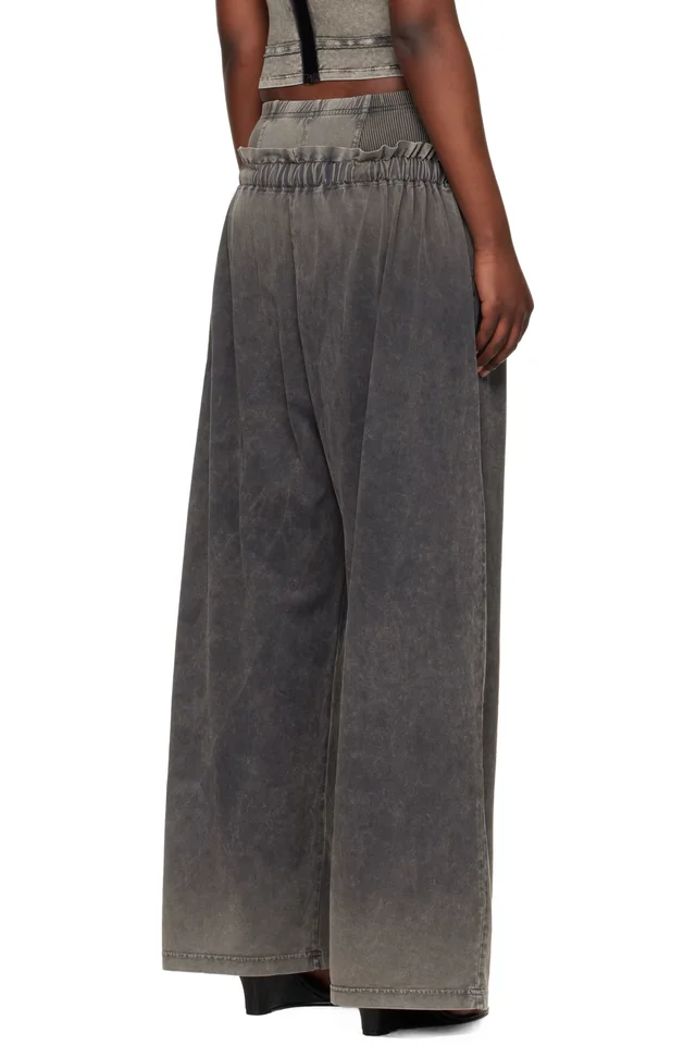 KNWLS Black Haze Sweatpants, photo 3 of 4 from SSENSE
