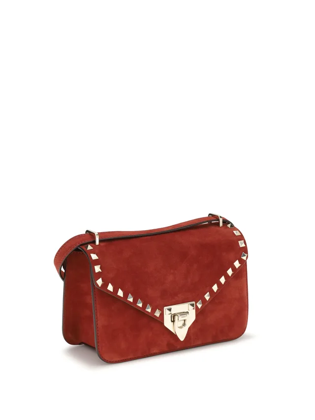 Valentino Garavani Shoulder Bag — Red Suede in Red Suede from HEWI, photo 2 of 2