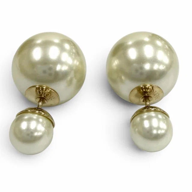 Dior Tribales Earrings Eco Pearl Ivory in White from The Reluxe