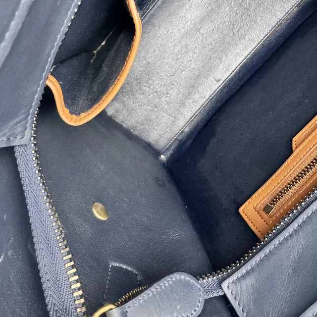 Celine Micro Luggage Tricolor Bag in calfskin from Reowned, photo 8 of 17