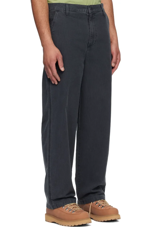 Carhartt Work In Progress Black Parrish Corduroy Trousers, photo 2 of 4 from SSENSE