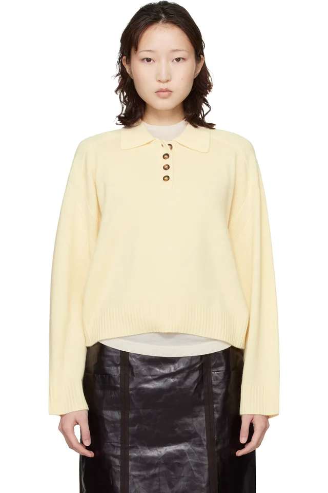 Off-White Homere LDS Cashmere Polo Sweater, image 1 of 1 from SSENSE