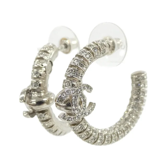 Chanel Earrings Silver in Silver from The Reluxe