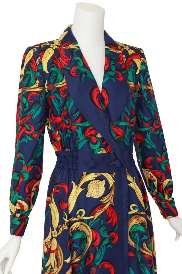 Hermès Silk Equestrian Print Shirtdress in Silk from Recess LA, photo 2 of 2