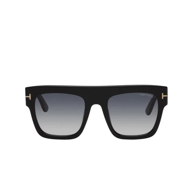Tom Ford Men's Oversized Sunglasses - Black in black from Depop, photo 2 of 9