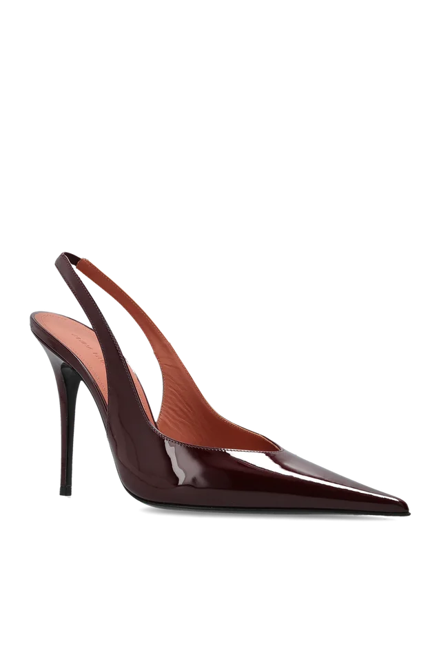 Amina Muaddi Anok Pointed-Toe High-Heeled Sandals, photo 2 of 6 from SENSER